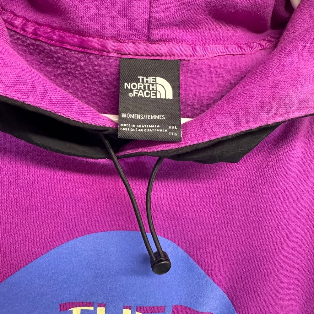 The North Face Hoodie Womens XXL Purple Walls Are Meant For Climbing Graphic - Picture 2 of 13